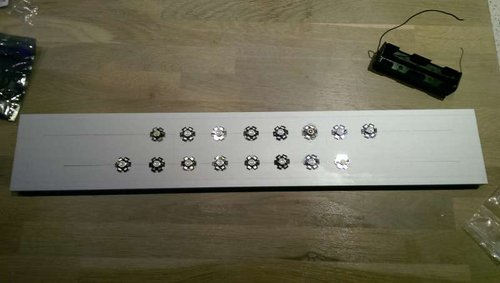 16 stk 3w led limes fast og tørre til næste dag. Ca 30 min
