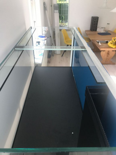 3 mm Sort nubret Abs Plade Blev limet i bunden