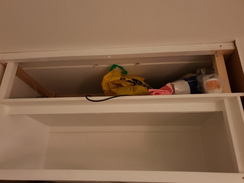 Efter det er blevet malet, dog huser det lige nu en masse PVC og div. strømforsyninger indtil jeg kommer videre med projektet