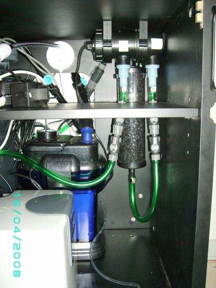 Køler, uv, aktiv kul & spandpumpe