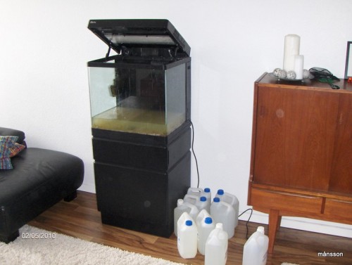 akvariet sat op d. 2. maj.