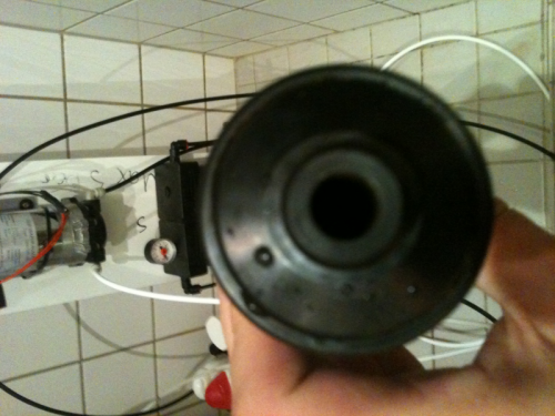 Silikat patronen (den blå) oppe fra