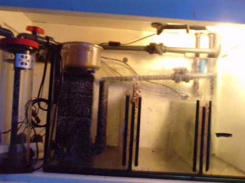 Sumpen som ikke er i brug endnu venter på overløbs kammen tører