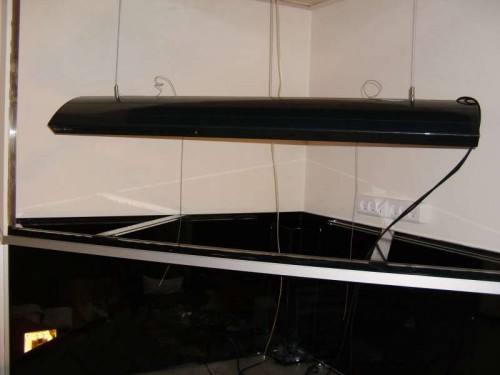 Sort folie sat på de 2 bagruder<br />Brugt Giesemann Infinity 2*150w +2* 54w t5